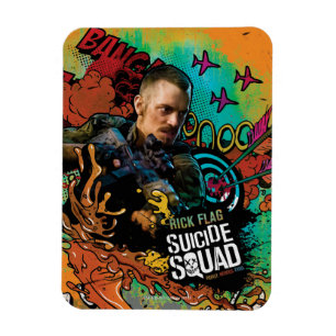 Suicide Squad Rick Flagga Character Graffiti Magnet