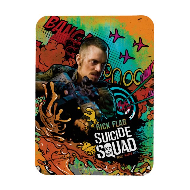 Suicide Squad | Rick Flagga Character Graffiti Magnet (Vertikal)