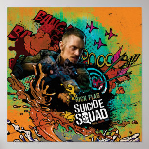 Suicide Squad   Rick Flagga Character Graffiti Poster