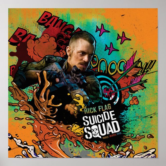 Suicide Squad | Rick Flagga Character Graffiti Poster (Framsidan)