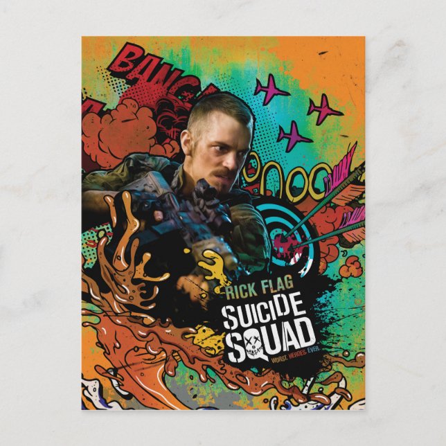 Suicide Squad | Rick Flagga Character Graffiti Vykort (Framsida)