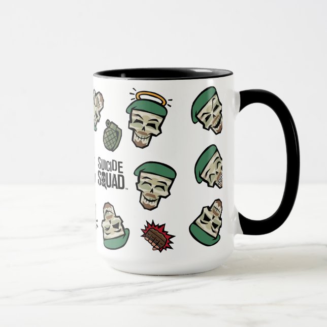 Suicide Squad | Rick Flagga Emoji Mönster Mugg (Höger)