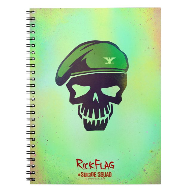 Suicide Squad | Rick Flagga Head Icon Anteckningsbok Med Spiral (Framsidan)