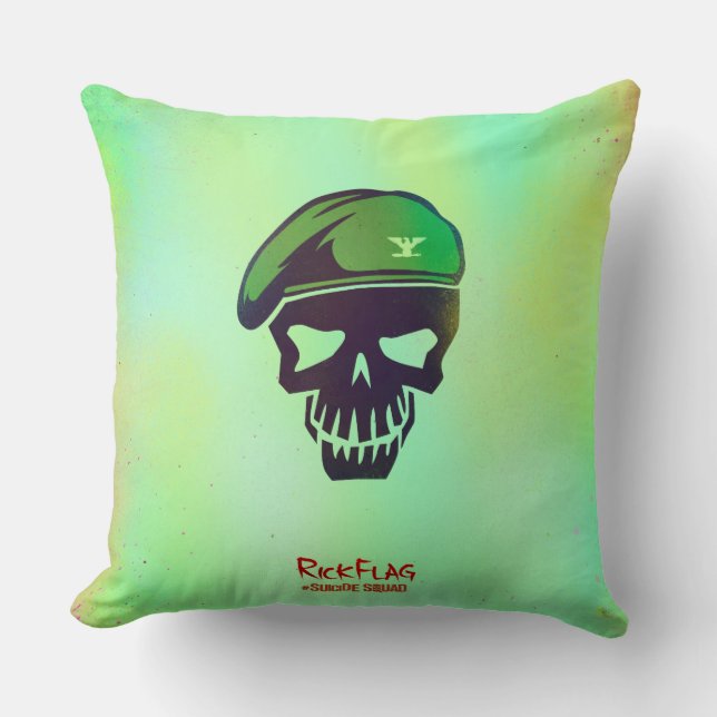 Suicide Squad | Rick Flagga Head Icon Kudde (Framsida)