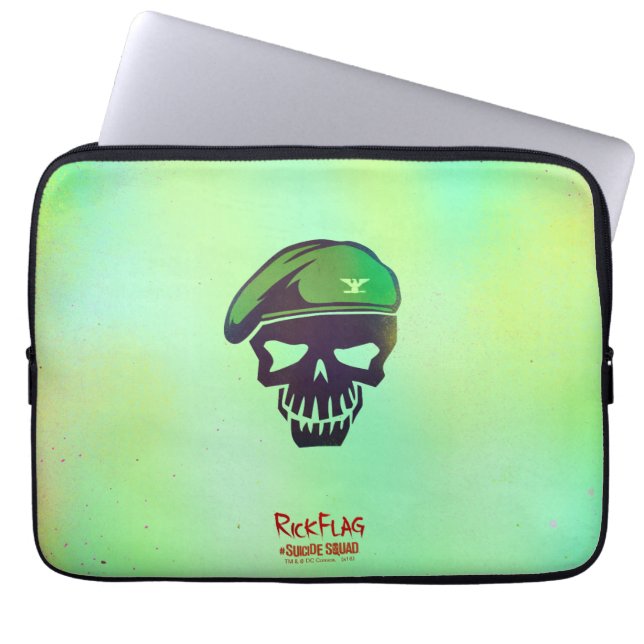 Suicide Squad | Rick Flagga Head Icon Laptop Fodral (Framsidan)