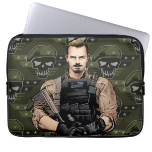 Suicide Squad   Rick Flagga Tecknad Bok Art Laptop Fodral