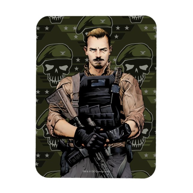 Suicide Squad | Rick Flagga Tecknad Bok Art Magnet (Vertikal)
