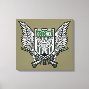 Suicide Squad   Rick Flagga Winged Vapensköld Tat Canvastryck