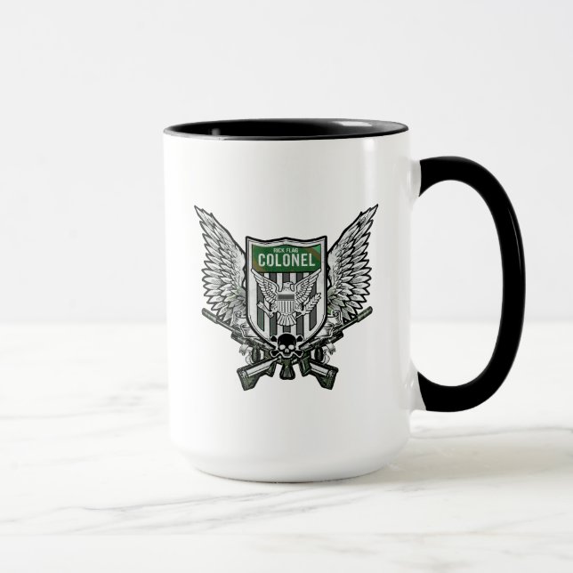 Suicide Squad | Rick Flagga Winged Vapensköld Tatt Mugg (Höger)