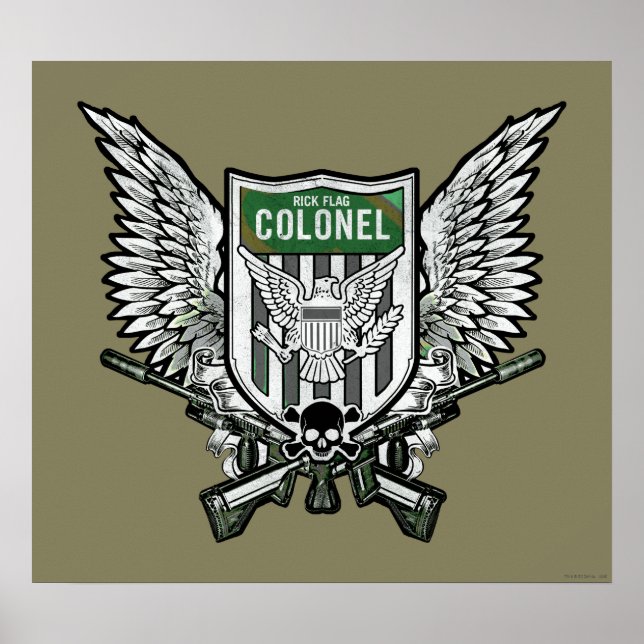 Suicide Squad | Rick Flagga Winged Vapensköld Tatt Poster (Framsidan)