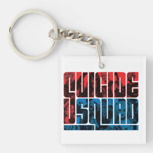 Suicide Squad   Röd och blå Logotyp