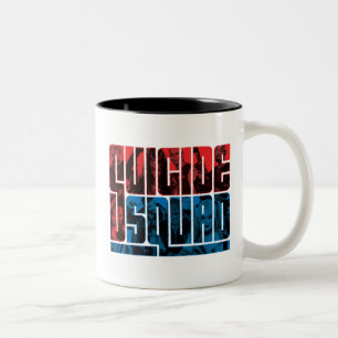 Suicide Squad Röd och blå Logotyp Två-Tonad Mugg