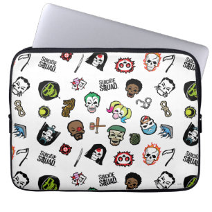 Suicide Squad Självmord Squad Emoji Mönster Laptop Fodral