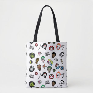 Suicide Squad Självmord Squad Emoji Mönster Tygkasse