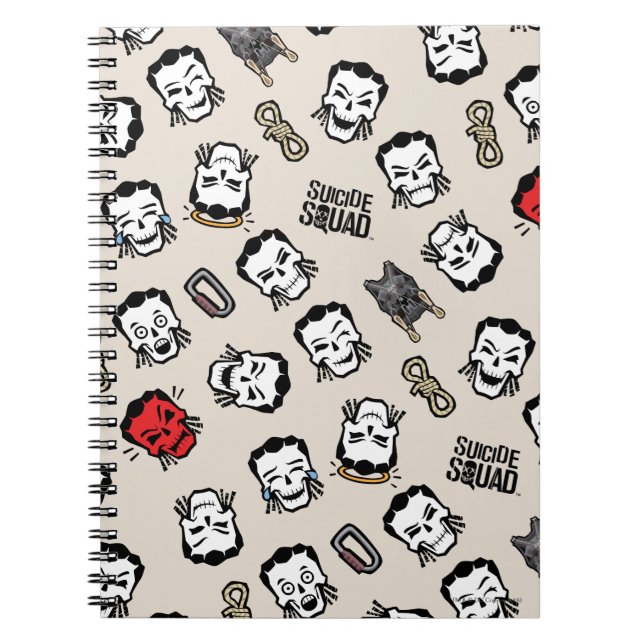 Suicide Squad | Slipknot Emoji Mönster Anteckningsbok Med Spiral (Framsidan)