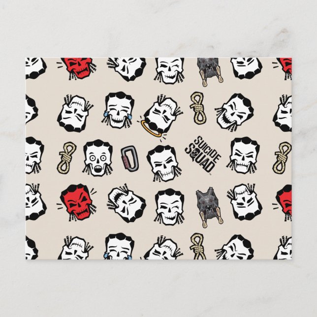 Suicide Squad | Slipknot Emoji Mönster Vykort (Framsida)