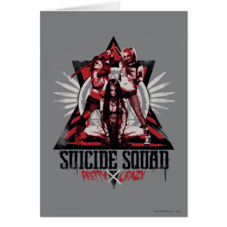 Suicide Squad | Söt Crazy Squad Girls Hälsningskort