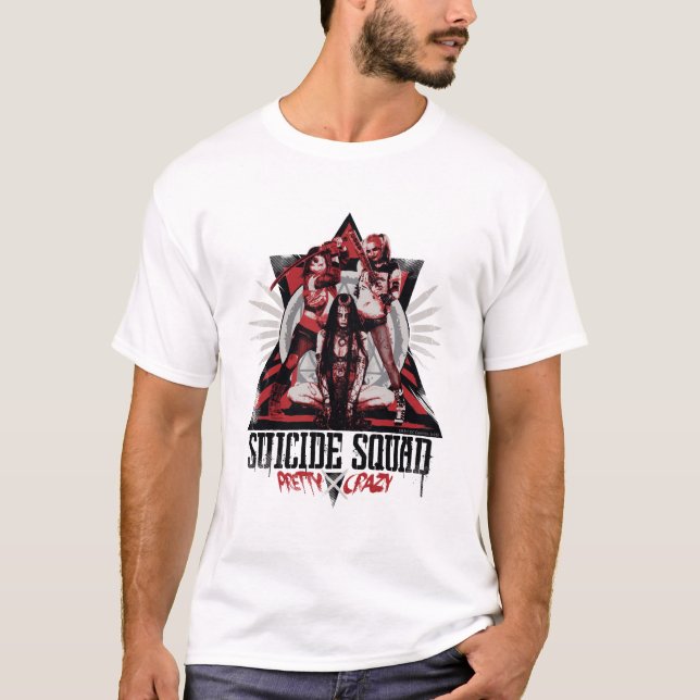 Suicide Squad | Söt Crazy Squad Girls T Shirt (Framsida)