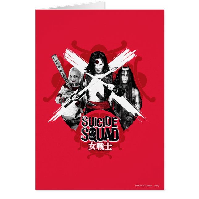 Suicide Squad | Squad Girls "Female Warrior" Hälsningskort (Framsidan)