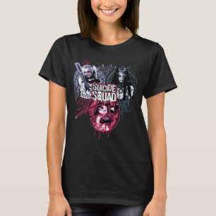 Suicide Squad   Squad Girls Graffiti Badges Tröja