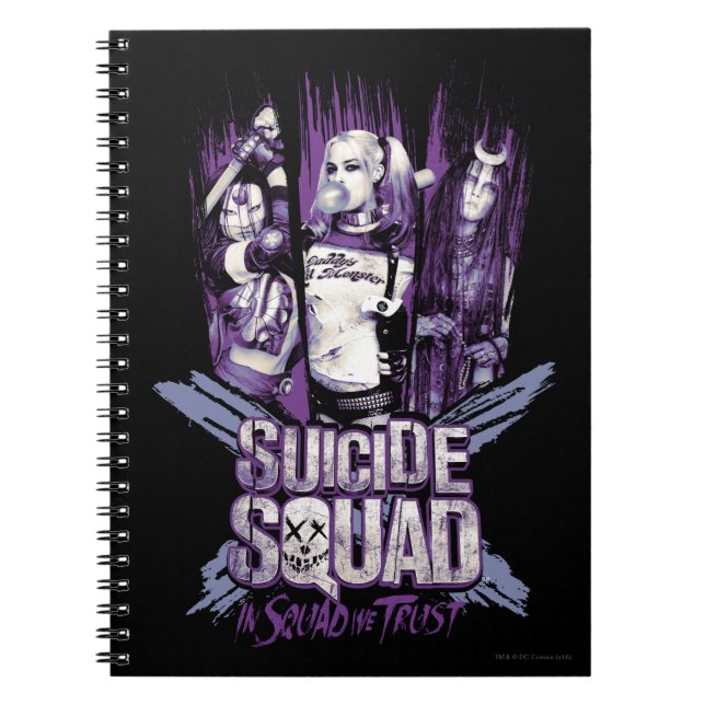 Suicide Squad | Squad Girls "In Squad We Trust" Anteckningsbok (Framsidan)