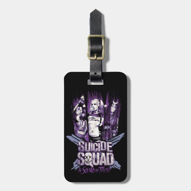 Suicide Squad | Squad Girls "In Squad We Trust" Bagagebricka (Vertikal Framsida)