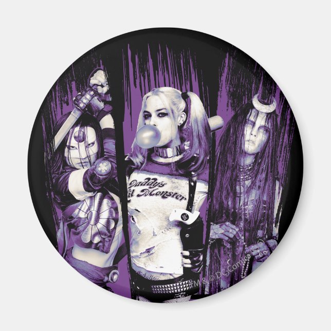 Suicide Squad | Squad Girls "In Squad We Trust" Magnet (Framsidan)