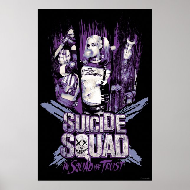 Suicide Squad | Squad Girls "In Squad We Trust" Poster (Framsidan)