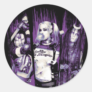 Suicide Squad | Squad Girls "In Squad We Trust" Runt Klistermärke
