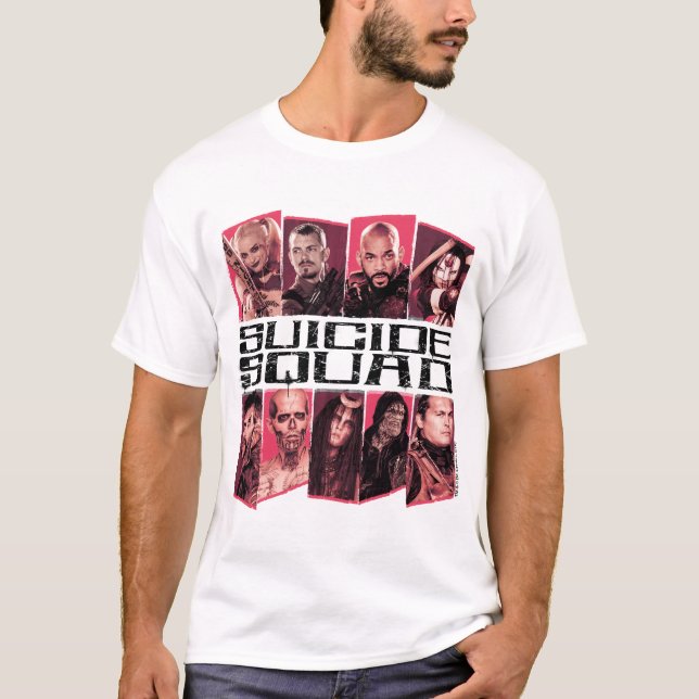 Suicide Squad | Task Force X Group Emblem Tee Shirt (Framsida)