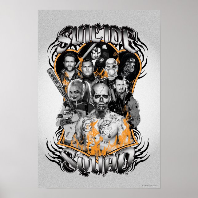 Suicide Squad | Tatrutin för arbetsgrupp X-stamtat Poster (Framsidan)