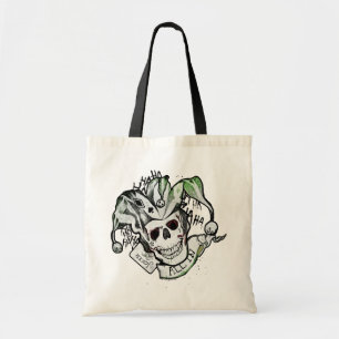 Suicide Squad   Tattokonst för Joker Skull "all i Tygkasse
