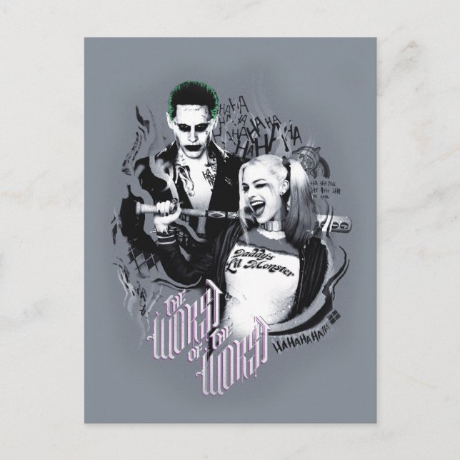 Suicide Squad | Värsta av de värsta Vykort (Framsida)