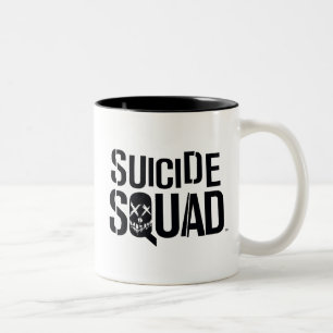 Suicide Squad Vit Logotyp Två-Tonad Mugg