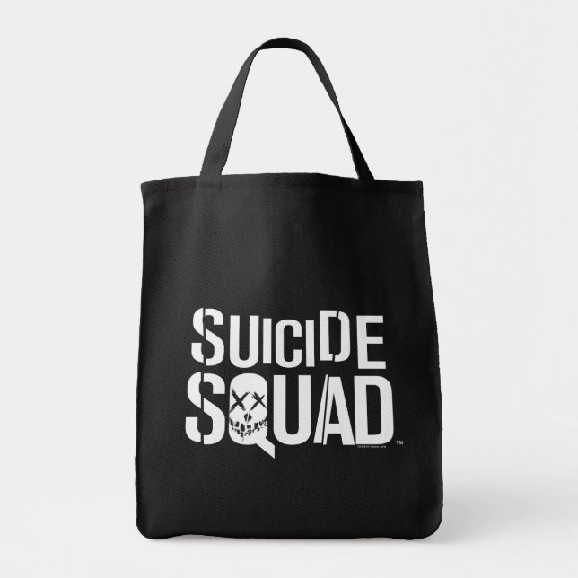 Suicide Squad | Vit Logotyp Tygkasse (Framsidan)