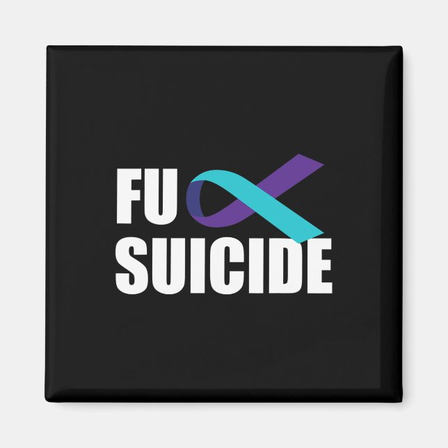 Suicide Suicide Awareness Ribbon Suicide Preventio Magnet (Framsidan)