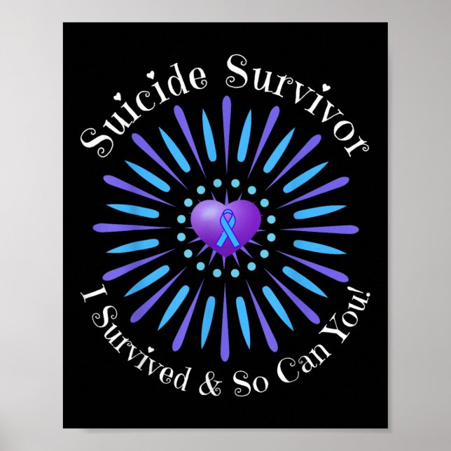 Suicide Survivor jag Överlevt så kan du Manar Kvin Poster (Framsidan)