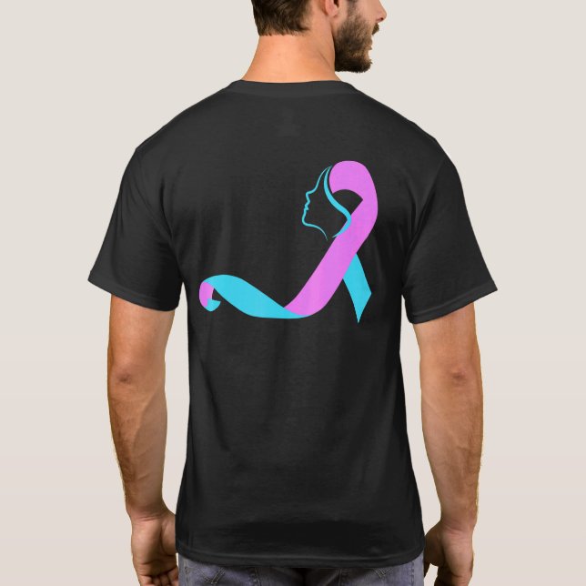 Suicide Survivor Ribbon Awareness Prevention Month T Shirt (Baksida)
