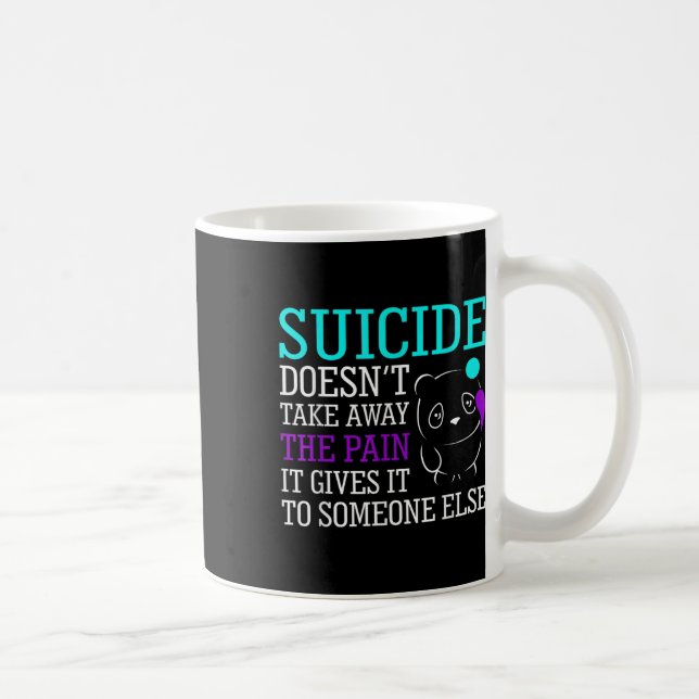 Suicide tar inte bort smärtstillande medel kaffemugg (Höger)
