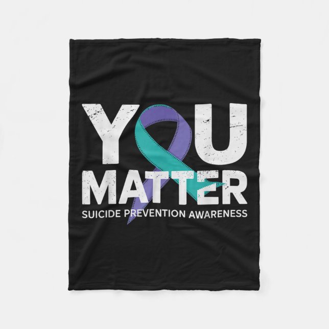 Suicides Prevention Shirts Suicide Awareness  Fleecefilt (Framsidan)