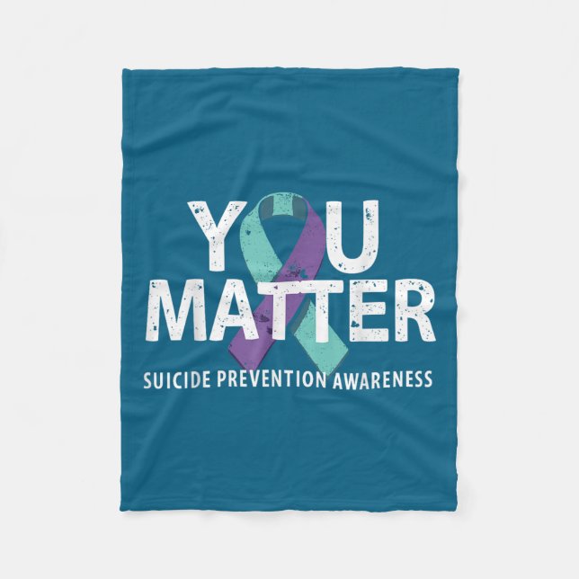 Suicides Prevention Shirts Suicide Awareness  Fleecefilt (Framsidan)