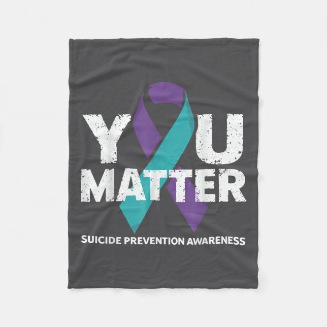 Suicides Prevention Shirts Suicide Awareness  Fleecefilt (Framsidan)