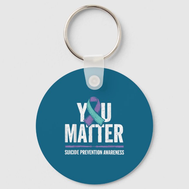 Suicides Prevention Shirts Suicide Awareness  Nyckelring (Framsida)