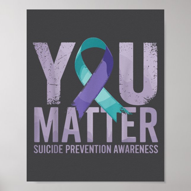Suicides Prevention Shirts Suicide Awareness  Poster (Framsidan)