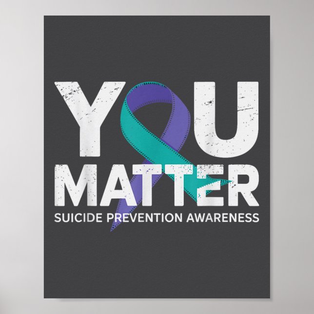 Suicides Prevention Shirts Suicide Awareness  Poster (Framsidan)