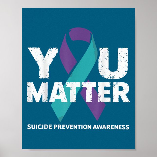 Suicides Prevention Shirts Suicide Awareness  Poster (Framsidan)