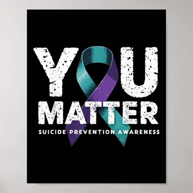Suicides Prevention Shirts Suicide Awareness  Poster (Framsidan)