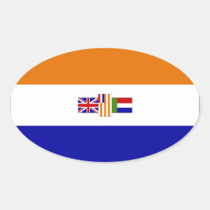Suid-Afrika Ovalt Klistermärke