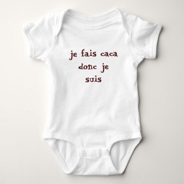 suis för je för donc för jefaiscaca tee shirt (Framsida)