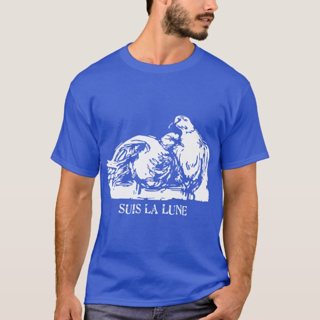 Suis La Lune Arv vintage T Shirt (Framsida)